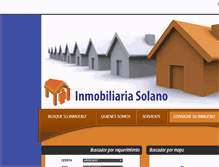 Tablet Screenshot of inmobiliariasolano.com